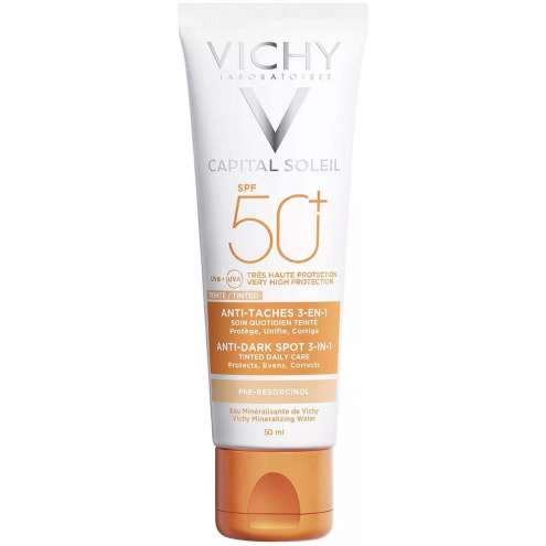 VICHY Capital Soleil Тонирующий солнцезащитный крем против пигментных пятен SPF 50, 50 мл